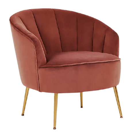 Matilda Velvet Chair – Pink